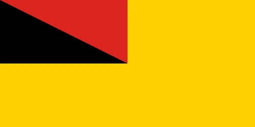The official flag of Negeri Sembilan, a state in Malaysia